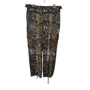 Cabelas Seclusion 3D Camo Pants Medium Regular Woodland Leaf Camping Outdoor Y2K